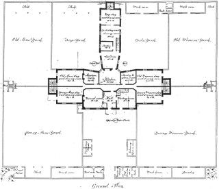 Barnet Workhouse Plan, 1836