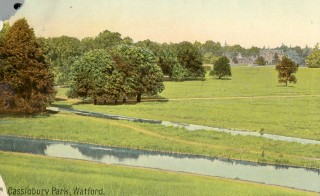 Cassiobury Park with Cassiobury House in the background