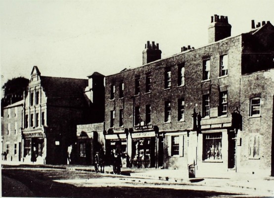 West side of High Street, date not known. The upper floors were family homes